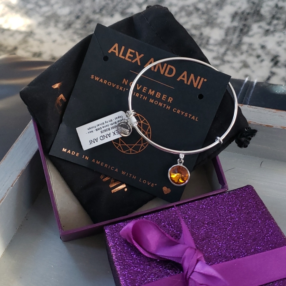 Alex and Ani birthstone bracelet